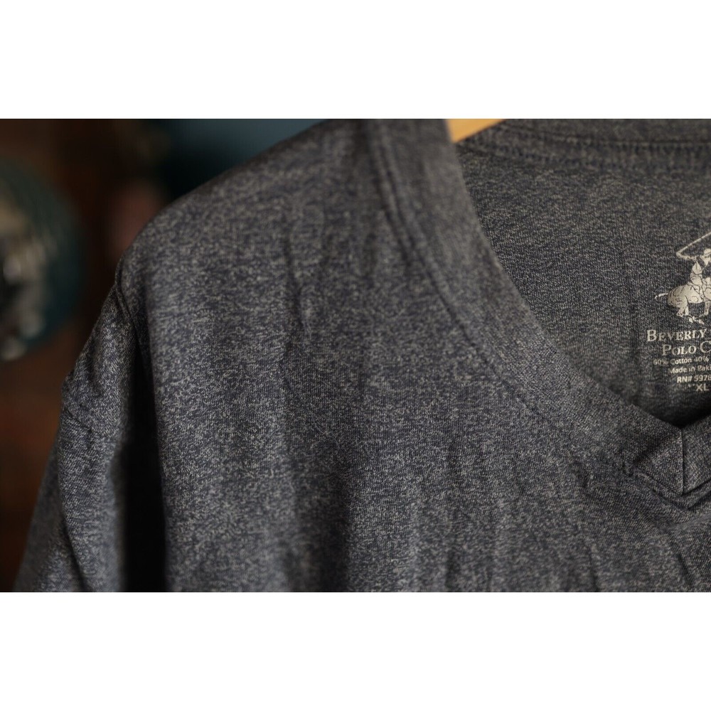Beverly Hills Polo Club Men's T Shirt Gray SizeXL Cotton Polyester Blend - Picture 4 of 7